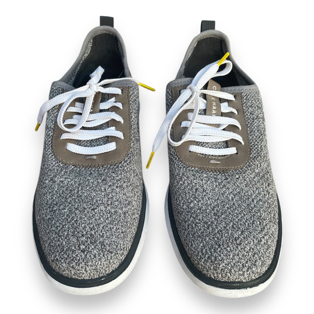 Cole Haan Zerogrand Stitchlite Oxford Grey Knit Men's Sneakers Size 9